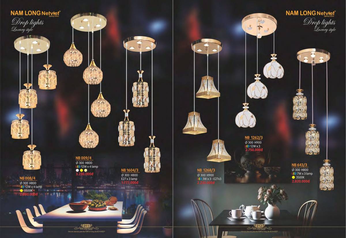 Đèn trang trí NAM LONG Catalogue và Bảng giá tại Bình Dương /Page 50